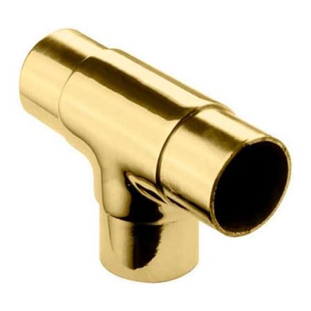 Lavi Industries Lavi Industries, Flush Tee Fitting, for 2" Tubing, Polished Brass 00-734/2